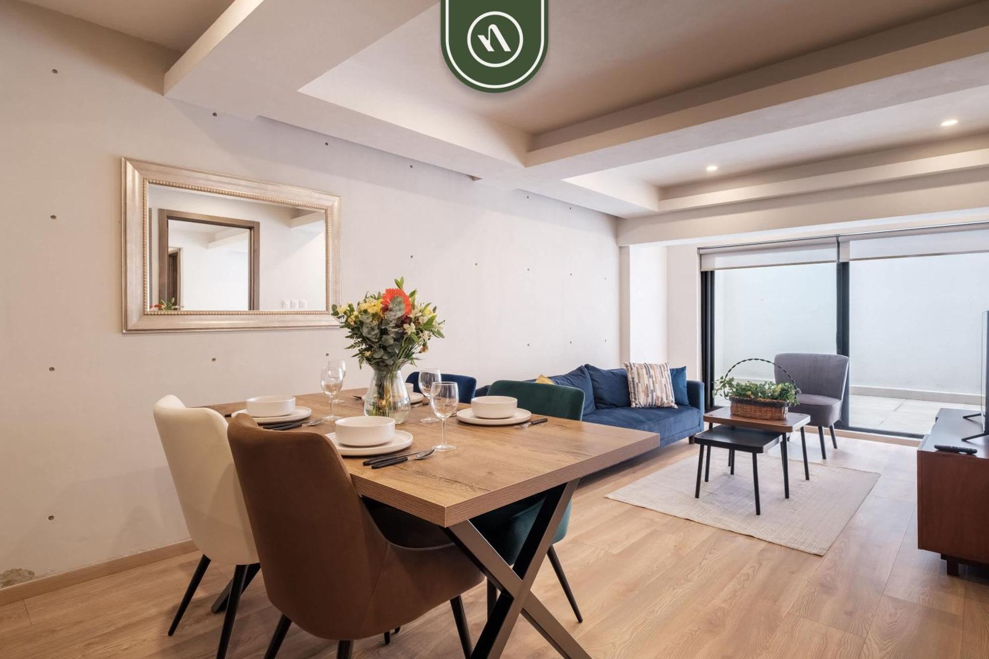 Amazing 2 Bedroom With Private Patio In Reforma Mexico