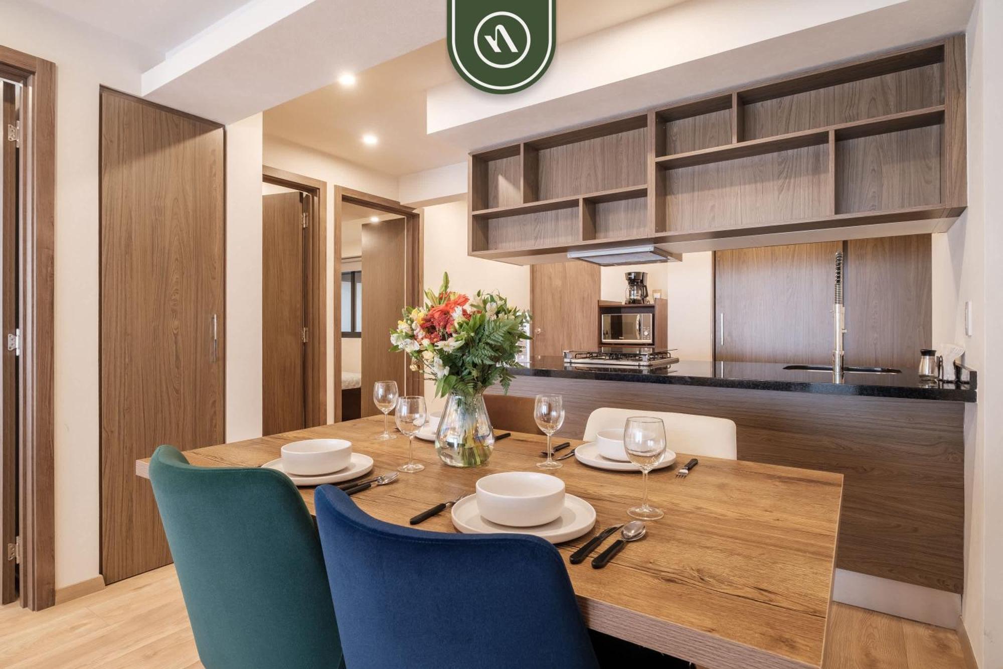 Amazing 2 Bedroom With Private Patio In Reforma Appartement